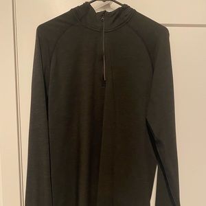 Men’s Lululemon Metal Vent Tech Quarter Zip Black Hoodie